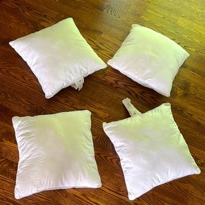 4 set of all new 18x18 pillows